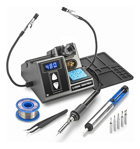 Model 3050-pro-x Digital Led Soldering Iron Station Wit...