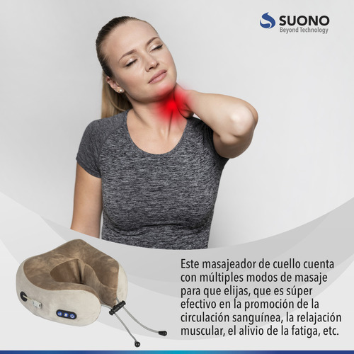 Masajeador Para Cuello Relajante Muscular Almohadilla Suave