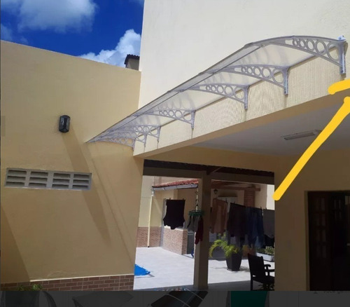 Toldo Em Policarbonato 1,80x0,70 - Escolha A Cor (4mm)