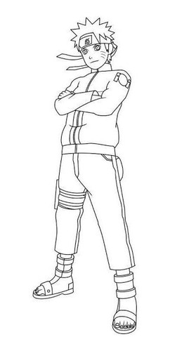 100 Desenhos Para Colorir Naruto + Mini Giz Cortesia