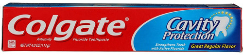 Crema Dental Colgate Cavity Protection Regular 113g Original