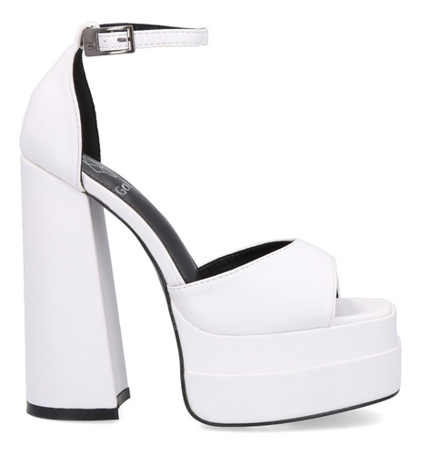Sandalia Plataforma Blanca 25911