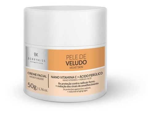 Imagem 1 de 3 de Creme Facial Vit C Ácido Ferúlico Antirugas Manchas 50g