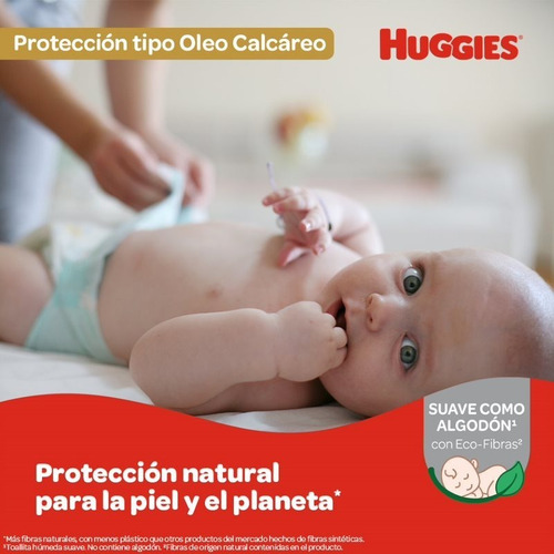 Imagen 3 de 10 de Toallas Humedas Huggies C/ Oleo Calcareo Deluxe X80 Caja X12