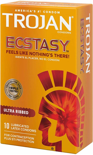 Preservativo Trojan Ecstasy Cónico 10 Unidades