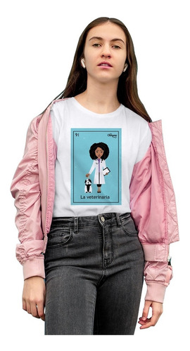 Blusa En Oferta Blanca De Mujer  Estudiante Veterinaria Clee