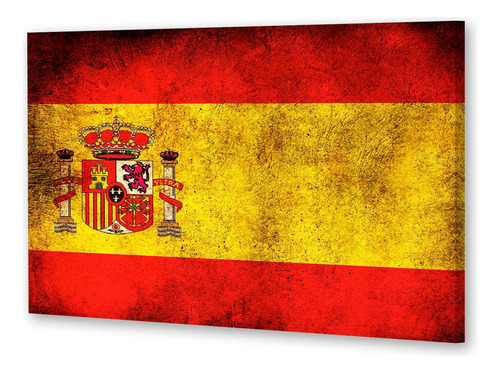 Cuadro 60x90cm Bandera España Madre Española La Roja P2