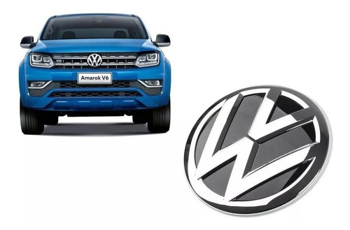 Emblema Da Grade Dianteira Amarok V6 Original Vw 