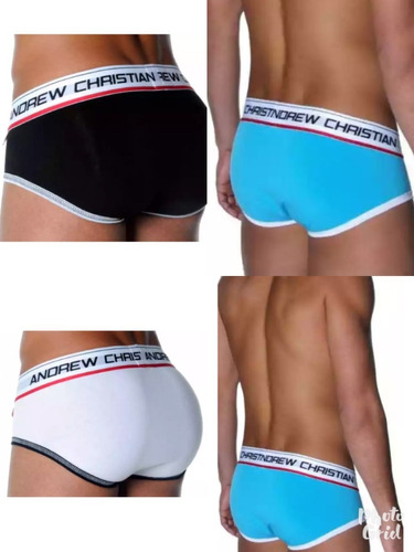 Kit 2 Cuecas Andrew Christian Com Saqueira Cod 12