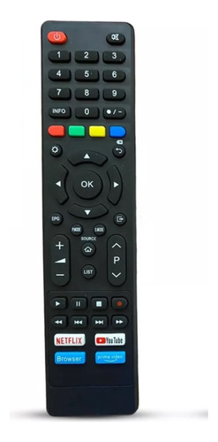 Control Remoto Tv Siragon Smart Full Hd Mod Tv-7250 + Pilas 