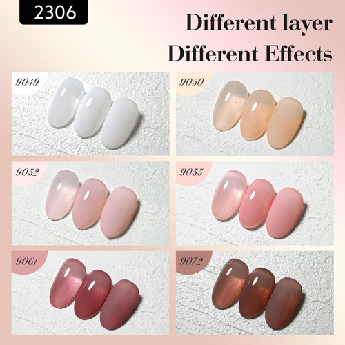 Set De Esmaltes De Uñas En Gel Canni, 9 Ml, Sin Hemas, Otoño