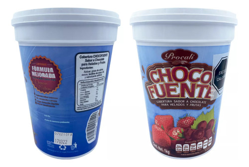 Cobertura Sabor Chocolate Para Frutas Reposteria Chocofuente