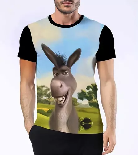 Camisa Camiseta Burro Do Shrek Alasão Filme Desenho Meme 1