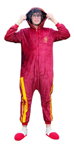 Imagem 1 de 5 de Macacão Pijama Kigurimi Harry Potter Grifinoria M Zc10071158