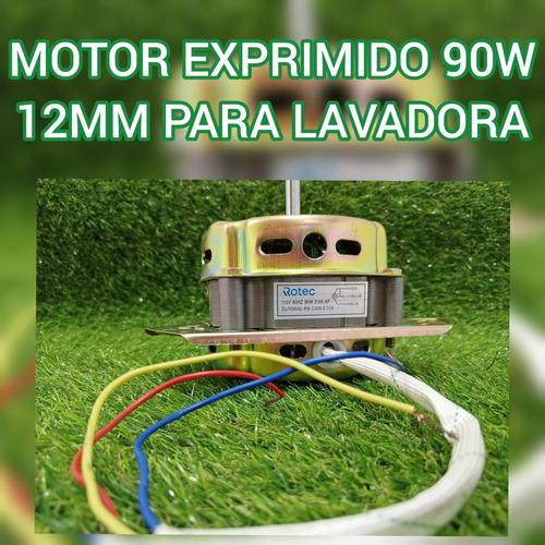 Motor Exprimido 90w 12mm Para Lavadora