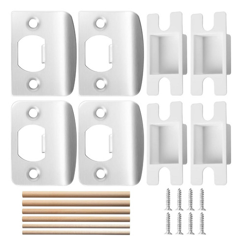 Kit De 4 Placas De Strike Nkiy Quen Para Puerta