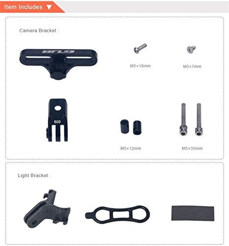 Imagen 3 de 7 de Gub 609 Bicicleta Manillar Soporte Para Cámara Deportiva Cn