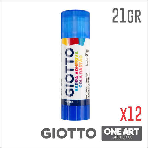 Adhesivo En Barra Giotto Pegamento - 21gr X 12 Unidades