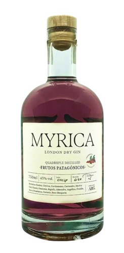 Gin Myrica Frutos Patagónicos London Dry 750ml