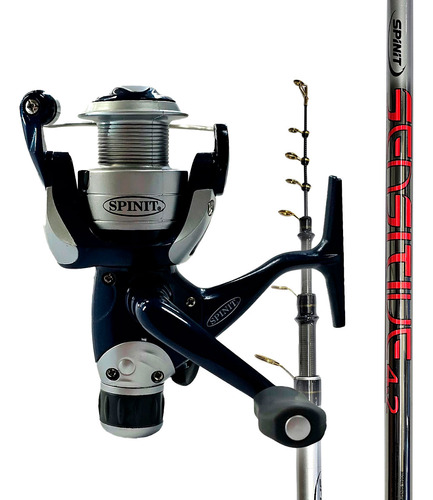 Kit Combo Caña Telescopica + Reel Frontal Pesca Pejerrey Lis