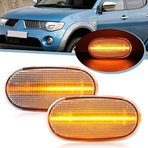 Ensambl Luz Led Color Ambar Dinamico Para Mitsubishi Triton