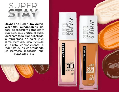 Base Liquida Maybelline New York Super Stay Active Wear 