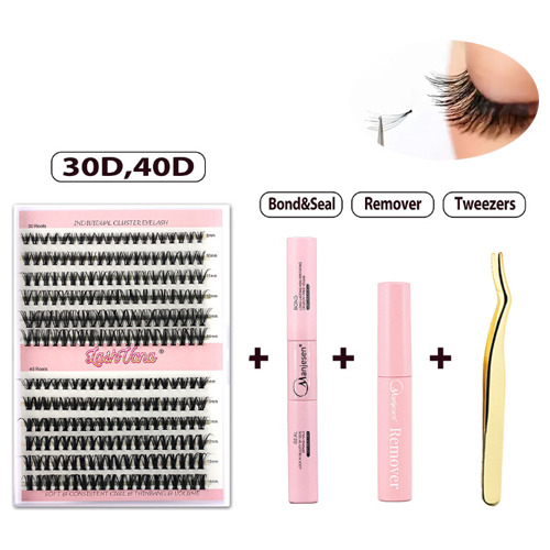 Kit De Extensión De Pestañas Diy Con Pegamento Y Pinza