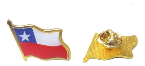 12 Pin Piocha Bandera Chilena Fiestas Patrias 2.7x3cm