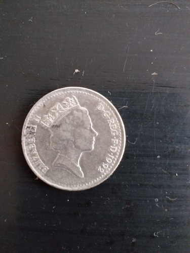 Numismatica Inglaterra Moneda 10 Pence-1992