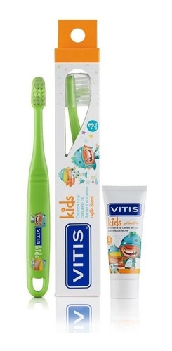 Vitis Kids Pack Cepillo + Mini Gel Dental 8ml