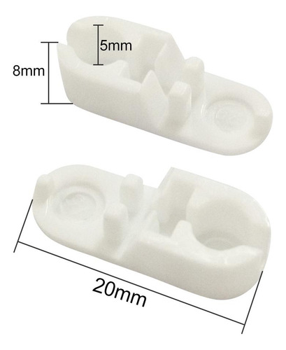 De Cadena Ciega De Rodillos Blanco 20x8x5mm