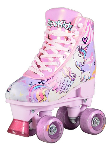 Patin Patines Unicornio Tipo Bota, Talle Regulable. Bipokids