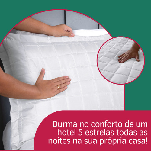Cobre Leito C/ Porta Travesseiros Casal Padrão Matelado 3 Peças Dupla Face 400 Fios Toque Macio Premium Branco