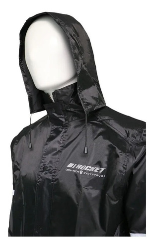 Imagen 5 de 6 de Impermeable Joe Rocket Rs-1 Rain Suit Negro Para Moto