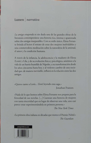 La Amiga Estupenda Ferrante Lumen Nuevo ^