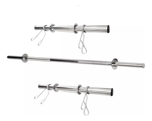 Kit Anilhas 40kg + 2 Barras 40cm + 1 Barra 120cm