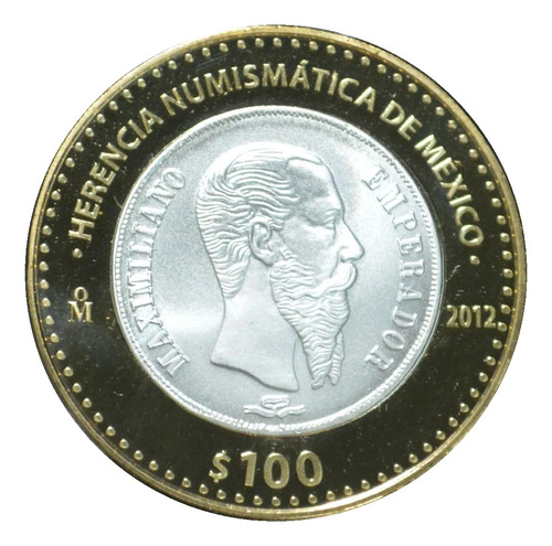 Moneda 2012 Herencia Numismatica Maximiliano 1866