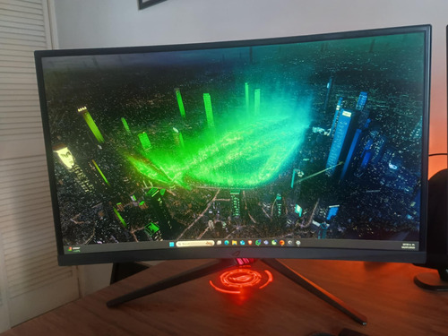 Monitor Asus Rog Curvo 27 Pulgadas 144hz Ips Negro (Usado)