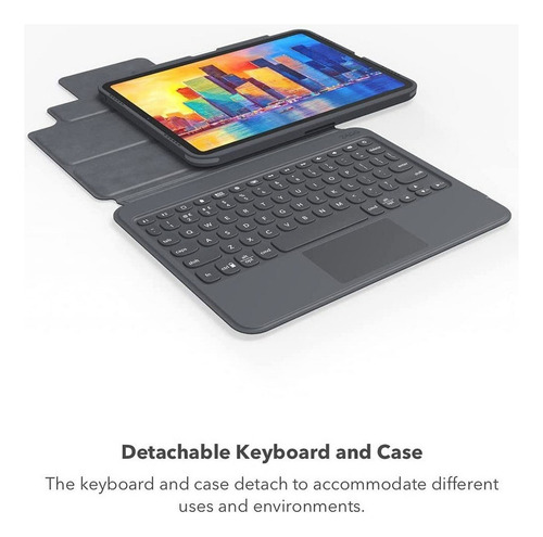 Case + Teclado Trackpad Zagg Para iPad Pro 11 M2 A2759 A2435