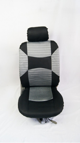 Forro Asiento En Poliester Y Malla  Negro / Gris