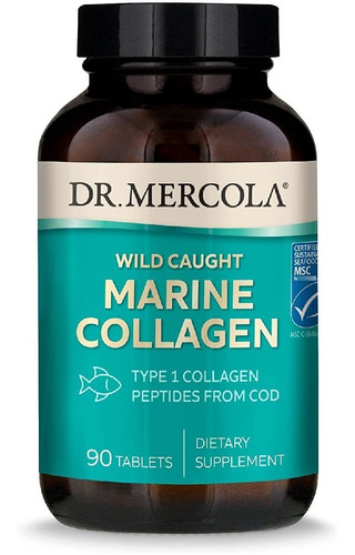 Colágeno Marino De Origen Silvestre Dr. Mercola 90 Tabletas