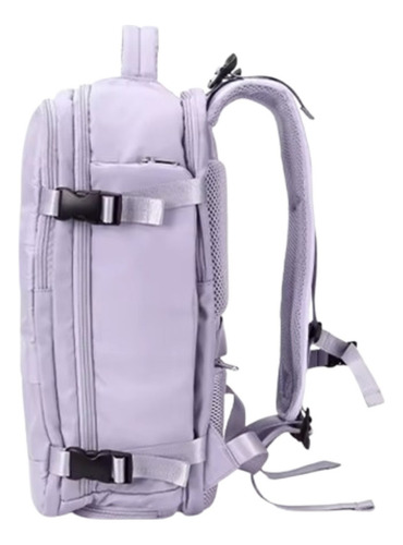 Mochila De Viaje Viral Usb Color Lila