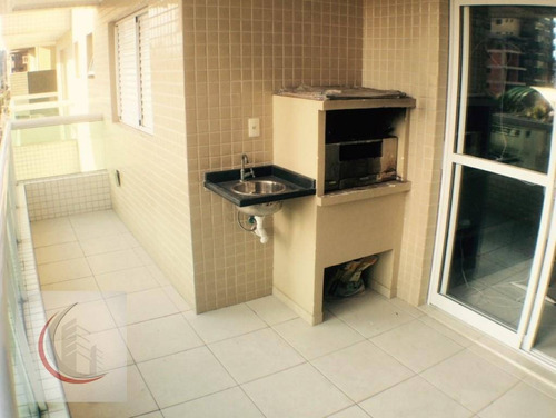 Imagem 4 de 23 de Apartamento Com 3 Dormitórios À Venda, 130 M² Por R$ 700.000,00 - Canto Do Forte - Praia Grande/sp - Ap1213