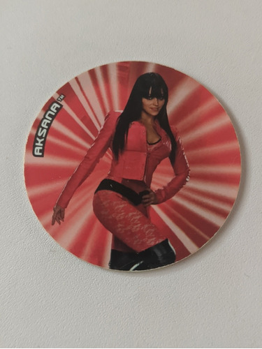 Tazo Classic #82 Wwe Aksana 20 Años Tazos Sabritas 2013