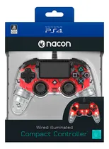 Comprar Mando Ps4 Nacon Controller Wired Illuminated Compact Red