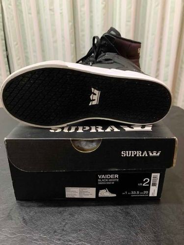 Zapatillas Supra Talle: Uk1/us2/eu33,5