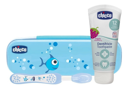 Set De Higiene Bucal Bebe Chicco Cepillo Y Pasta Dentifrica