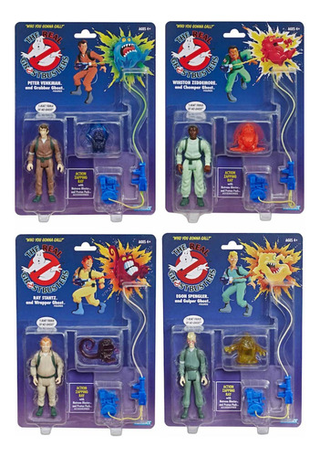 Set De 4 Figuras The Real Ghostbusters Hasbro Cazafantasmas