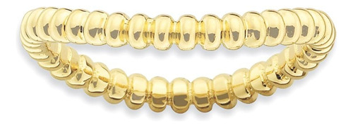 Banda Apilable De 2,25 Mm Chapada En Oro Amarillo De 14 Quil