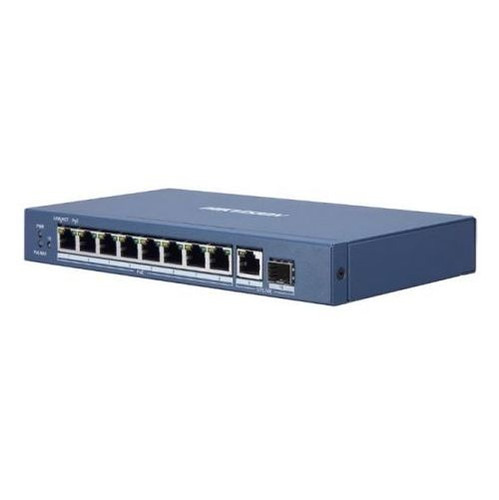 Switch Poe No Admin Gigabit 8 Port +1 Fibra Óptica Hikvisión